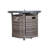 32" Round Fire Pit Table In Mixed Gray