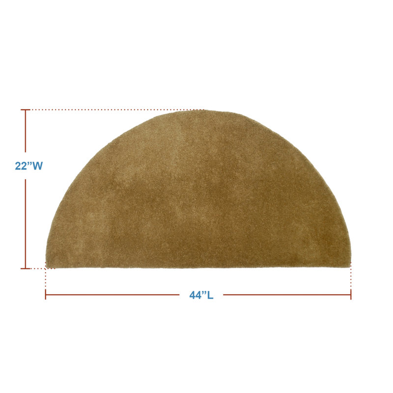 Tapis en laine Shankle, Terre de Sienne