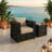 Backus Square Metal Outdoor Side Table , 25.59'' in. W 25.59'' in. D