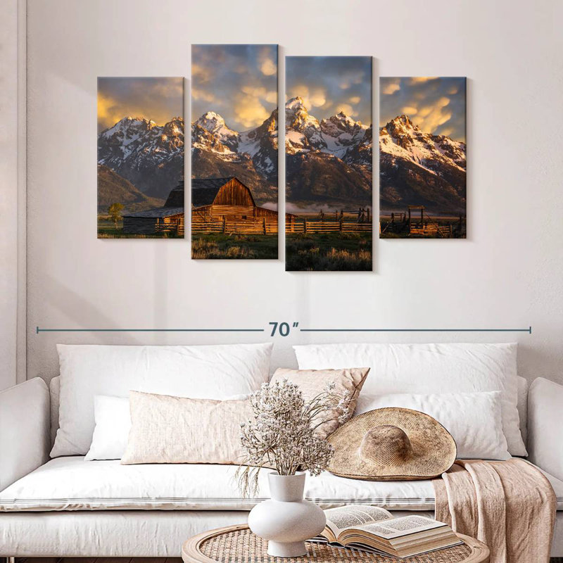Mormon Row Barn, 32" H x 52" W