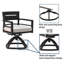 Mobilier d'extérieur en aluminium 5 pièces pour patio