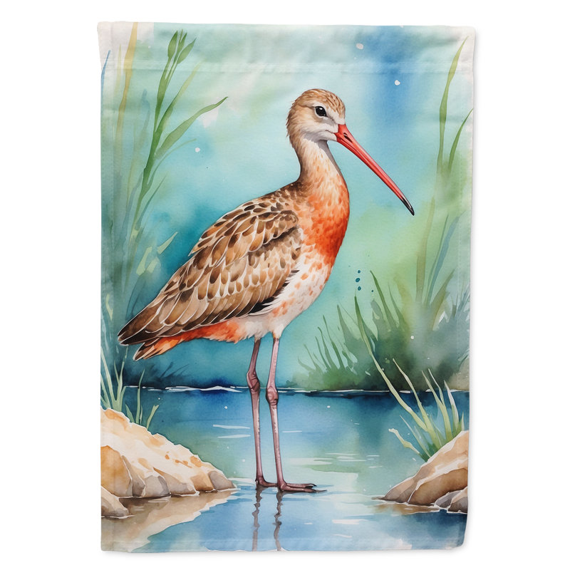 Drapeau de jardin Surfbird Bird, Marbre marbré