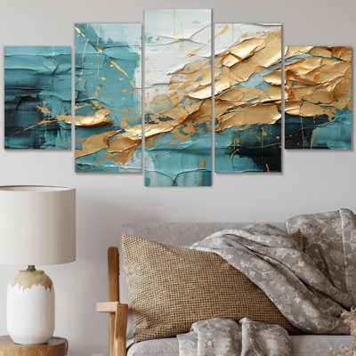 Ensemble de salon Transcendent Textures II - Abstract Collages