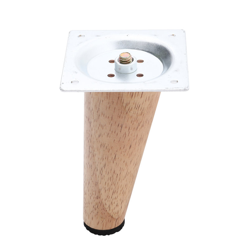 Verdi Solid Wood Table Leg, 10cm H x 4.5cm W x 4.5cm D, Natural