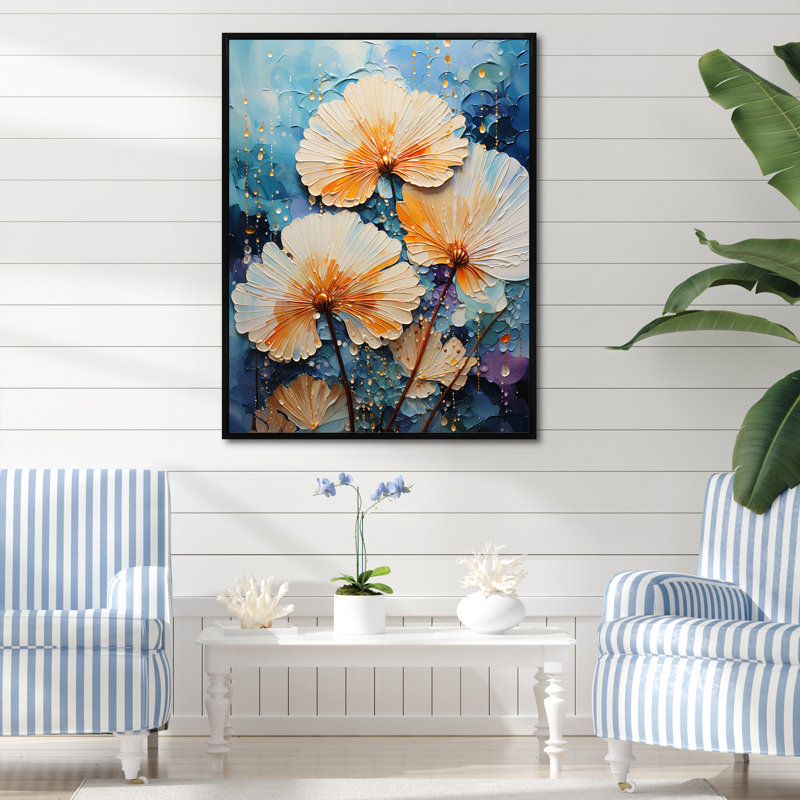 Seacreature Reflections II sur impression sur toile, Cadre flottant noir, H 44 po x l 34 po x P 1,5 po