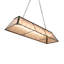 60" Long Tri-Panel Oblong Pendant
