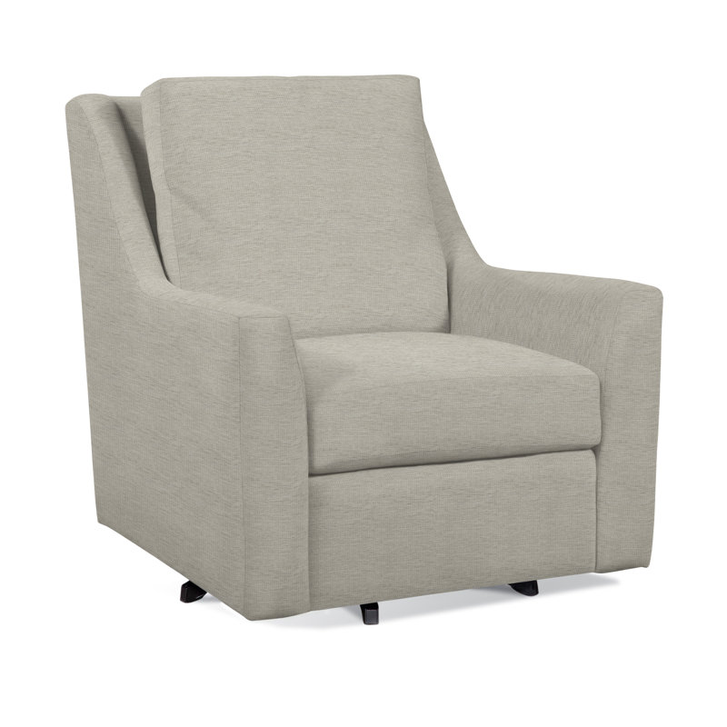 Columbus Upholstered Swivel Armchair, Basic Beige 100% Polyester