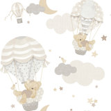 Little Explorers 2 Hot Air Balloons Wallpaper Roll