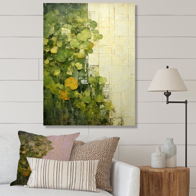 Plantes vertes écologiques Symphony I - Botanicals, art mural, Toile tendue, H 60 po x l 28 po