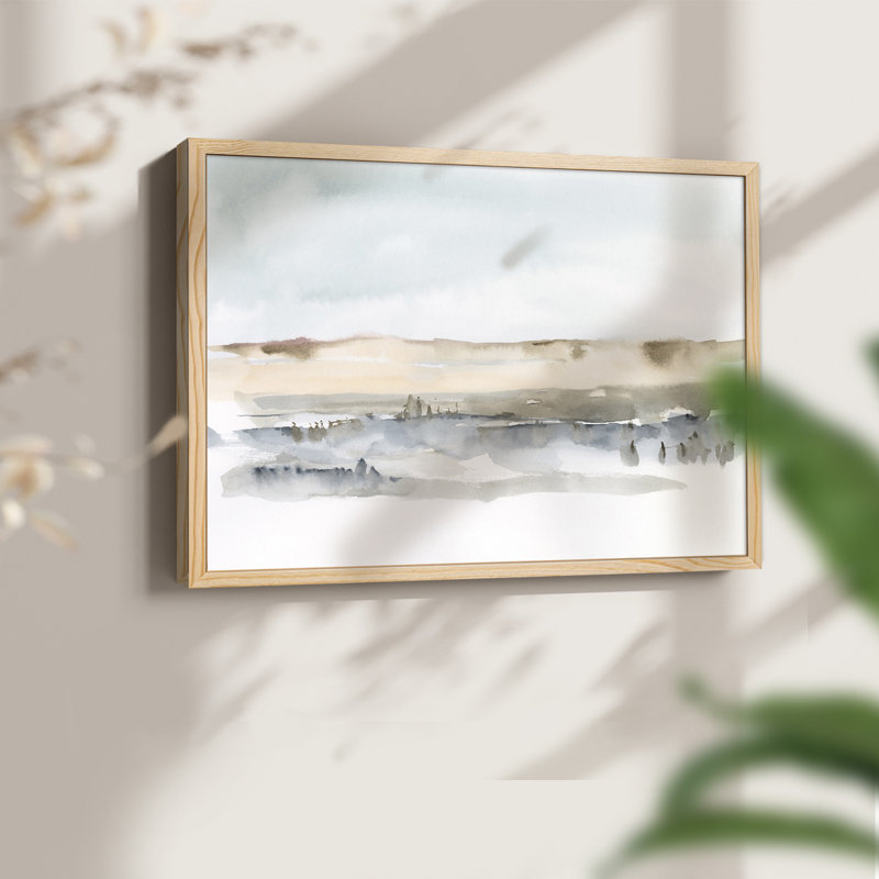 Marsh Dunes II - reproduction encadrée - réaménageable, H 16 po x l 20 po, Naturel