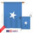 Drapeau de polyester vertical décoratif 2 côtés somalie of the world