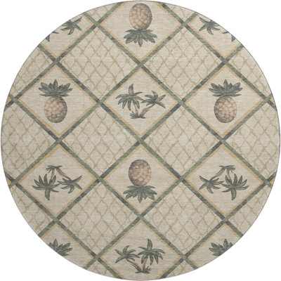 Tapis beige de qualité supérieure lavable à la machine Bradenburg AMF162