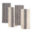 4 Piece Monaco Slubbed Tea Towel Set-1916969326