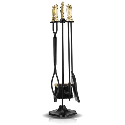 Herwiga 5-Piece Steel Fireplace Tool Set