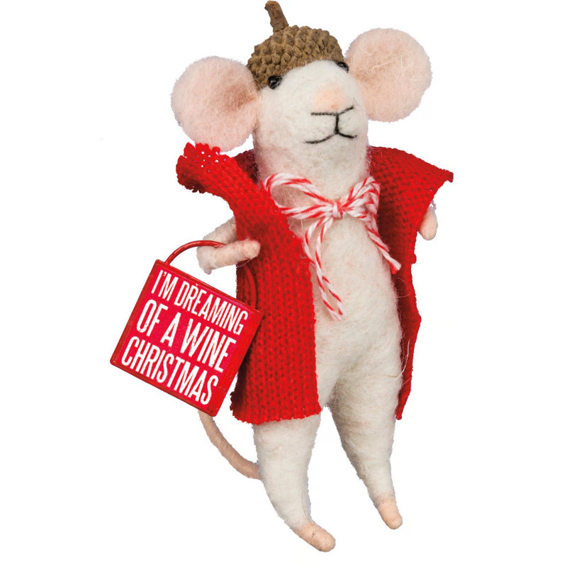  Créature souris de Noël - vin