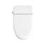 Toilette intelligente avec buse autonettoyante, siège chauffant, nuit, chasse d'eau, commande à bouton, ralentissement silencieux, fermeture en douceur, réglage automatique de la température à 3 réglages de température du bidet en céramique, descente, chaleur