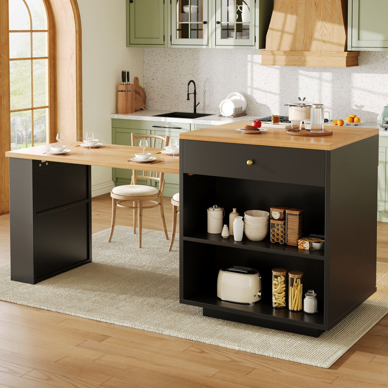 Kitchen Island, Black