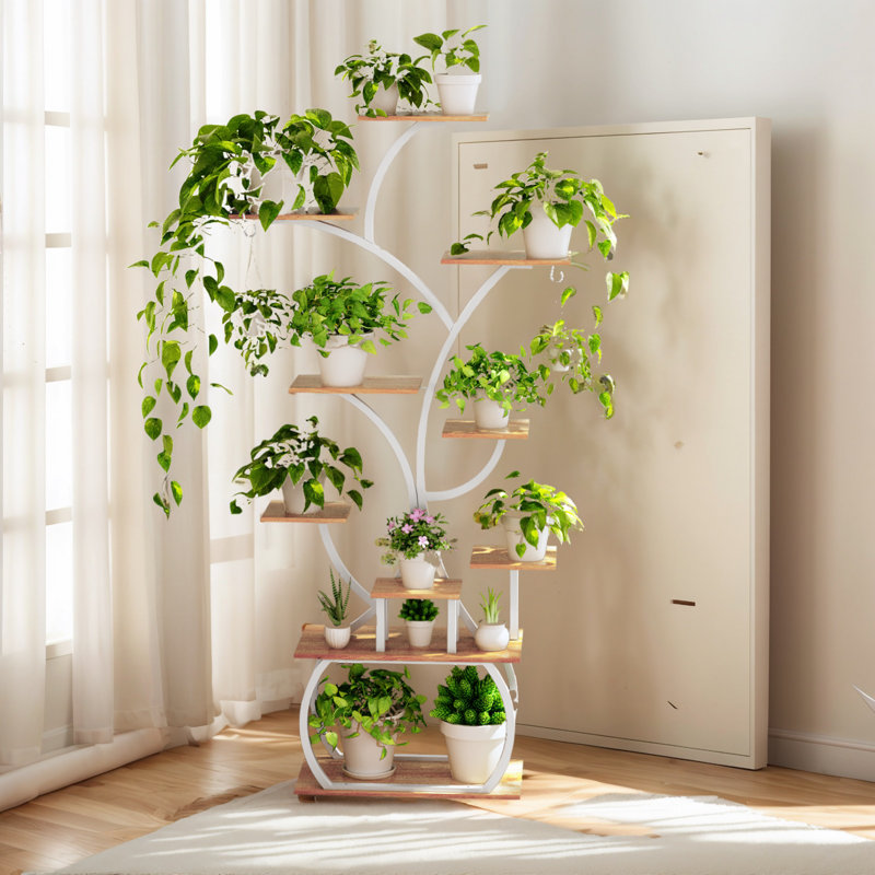 Support à plante avec lumières de croissance
