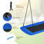 Blue Elephant Metal Standing Swing Swing Seat with Mounting Hangers and Chains-889538589