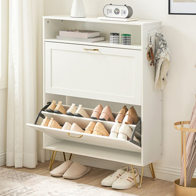 16 Pair Shoe Storage Cabinet