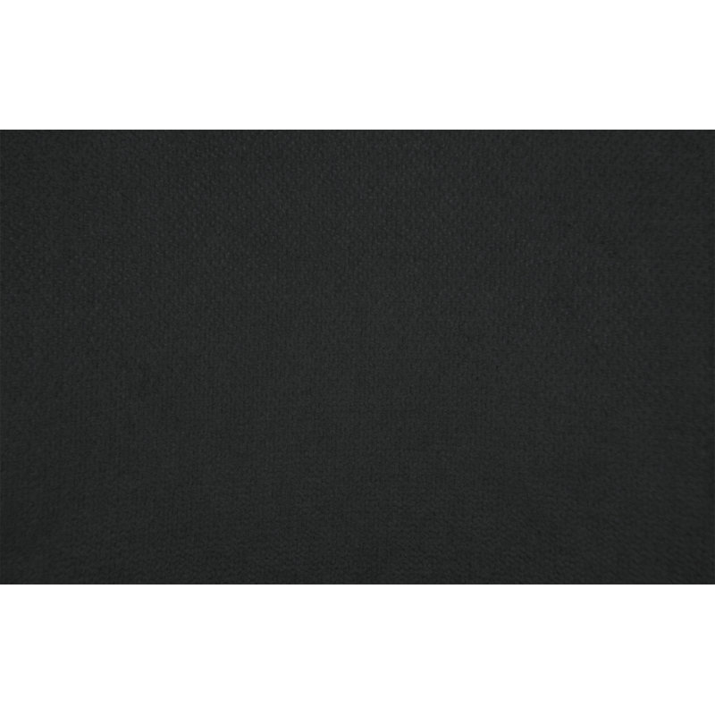 Ensemble de méridienne réversible convertible modulaire avec rangement rembourré en tweed de couleur noire 2 pièces