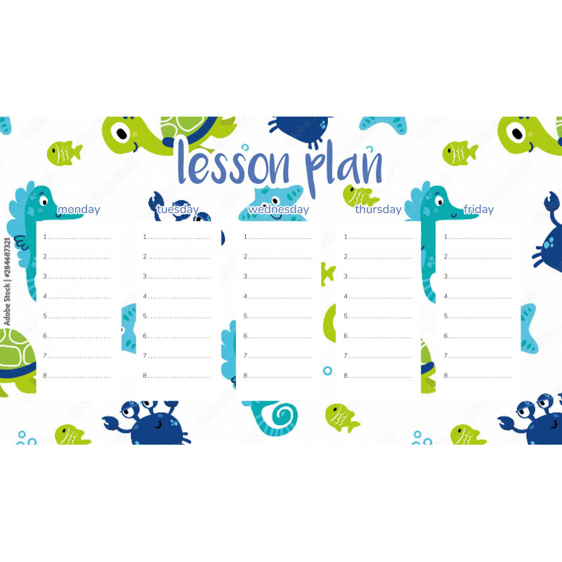 Magnetic Lesson Plan Sea Animals
