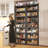 8-Tier Adjustable Metal Shelving Unit, 21.6" W x 11.8" D x 84" H Tall Storage Shelves Rack with Rolled-Edge