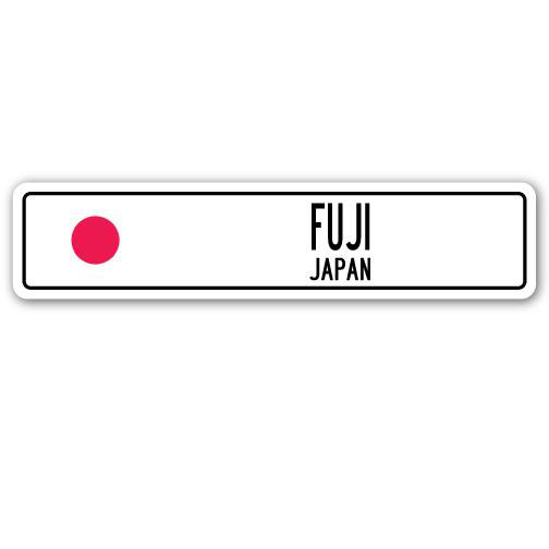 Panneau de signalisation en aluminium Fuji, Japon, H 4 po x l 18 po x P 1 po