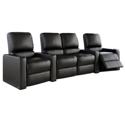 Inuya Upholstered Home Theater Seating with Cup Holder