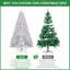 Arbre de Noël articulé blanc en PVC 7 pi avec fil mémoire, 1064 branches, arbre de Noël facile à assembler-1557157708-1557157710