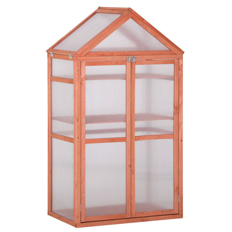 Jardinière en bois Garden, Orange