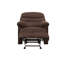 Fauteuil inclinable et oscillant en microfibre chocolat-1757479847