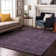 Premium Machine Washable Cerrito AMF574 Purple Rug