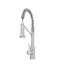 Robinet de cuisine à poignée simple 19 po d'Uniwa (finition nickel brossé)-126278895
