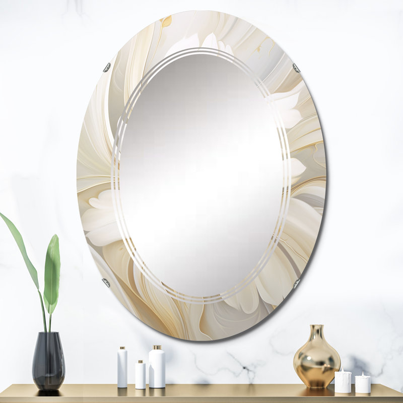 Cesena - Miroir mural moderne ovale, 36 po x 24 po