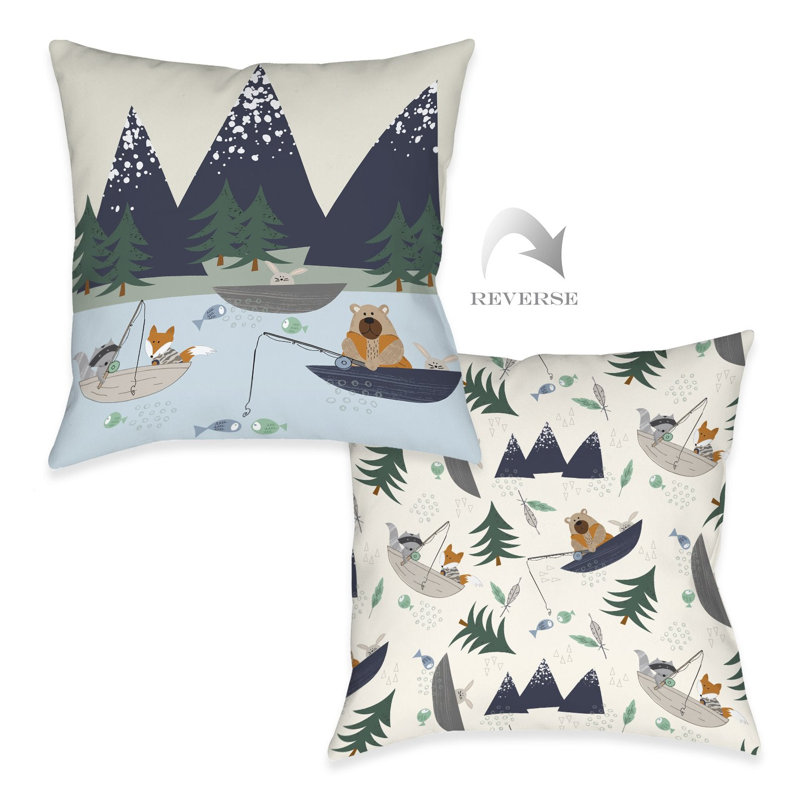 Coussin décoratif pour l'extérieur, H 16 po x l 16 po