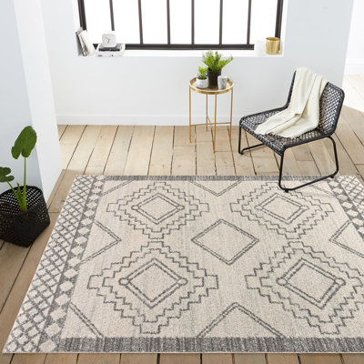 Amir Moroccan Beni Souk Cream/Gray Rug