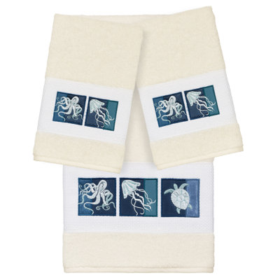 AVA 3 Piece Turkish Cotton Towel Set