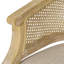 Fauteuil d'appoint beige naturel avec sangles courbées et canne pour plus de confort-401706866