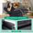Upholstered Heated Massage Chair-2000275969