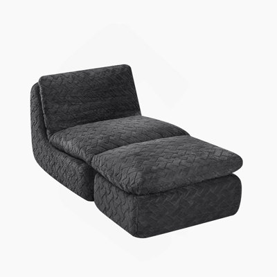 Fauteuil à pleine compression avec repose-pieds pivotant