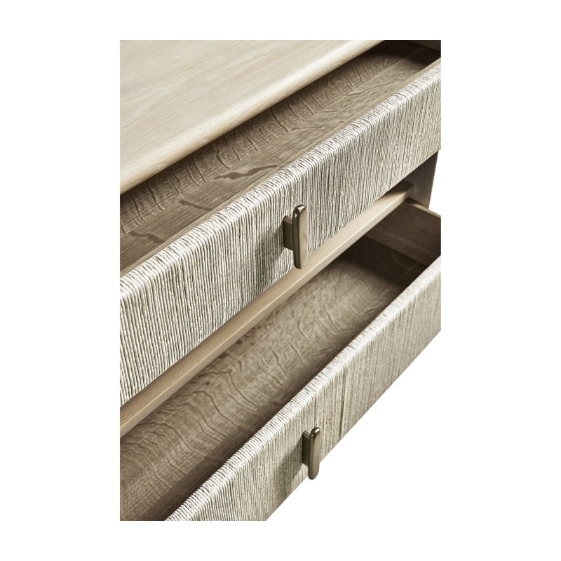 Water 2 - Drawer Solid Wood Nightstand