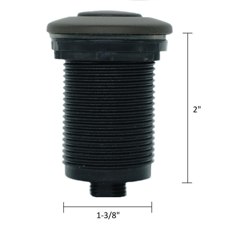 Garbage Disposal Air Switch Kit with Oil-Rubbed Bronze Push Button, Power Box, and Air Tube
