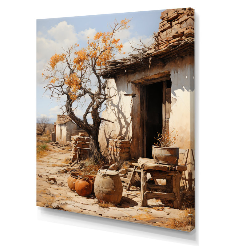 Farmhouse Rustic Retreat - Imprimé, Toile tendue, H 32 po x l 16 po x P 1 po