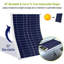 Chargeur de panneau solaire extérieur pliable 30 ° avec deux ports USB pour batterie de voiture, véhicule récréatif et bateau
