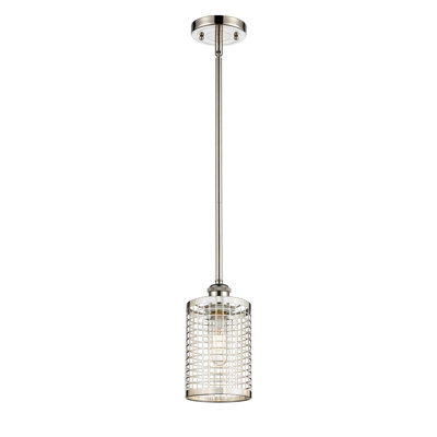 Luminaire suspendu cylindrique à 1 lumière Peraza