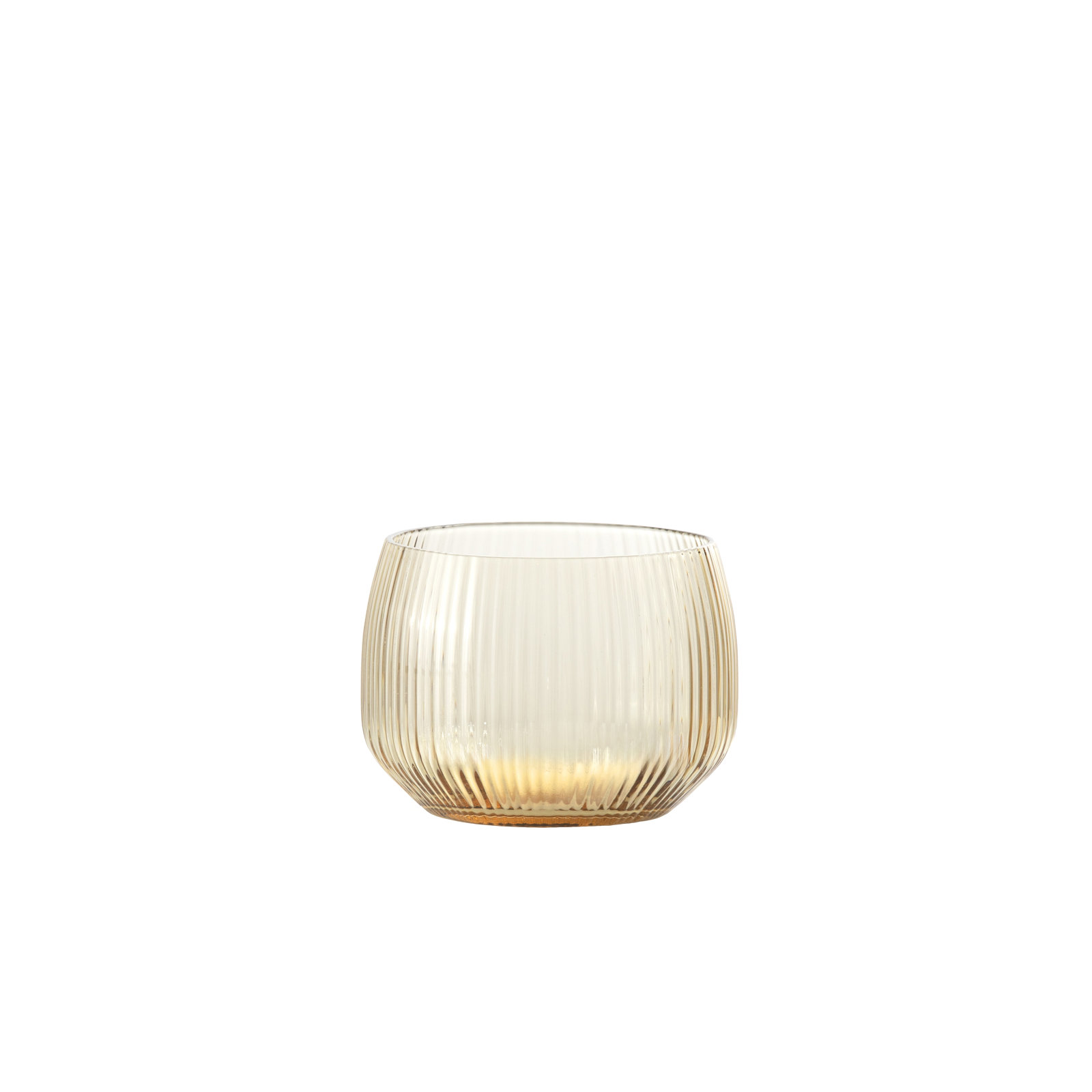 Estiva Glass17.5 Ounce Tall Tumbler, 9.5 fl oz, Textured Ginger Gold