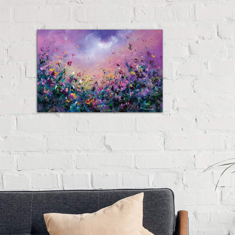 « arc-en-ciel » par jaanika talts-impression sur image, H 18 po x l 26 po x P 1,5 po, Toile tendue