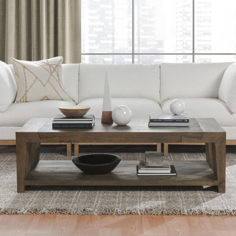 Troy 4 Legs Coffee Table, Brown