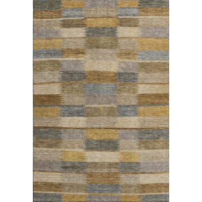 Premium Machine Washable Marasco AMF1628 Stripes Rug
